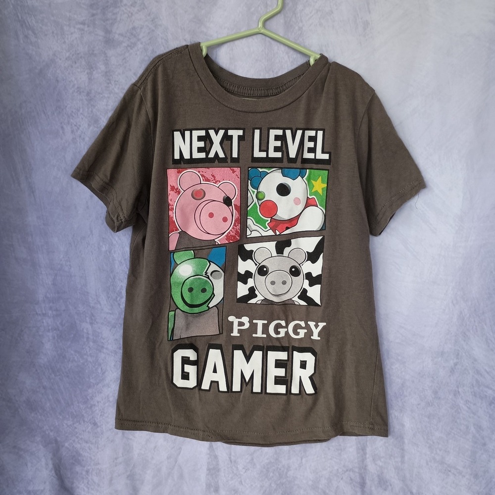 Next Level Gamer Piggy Boys Graphic T-Shirt